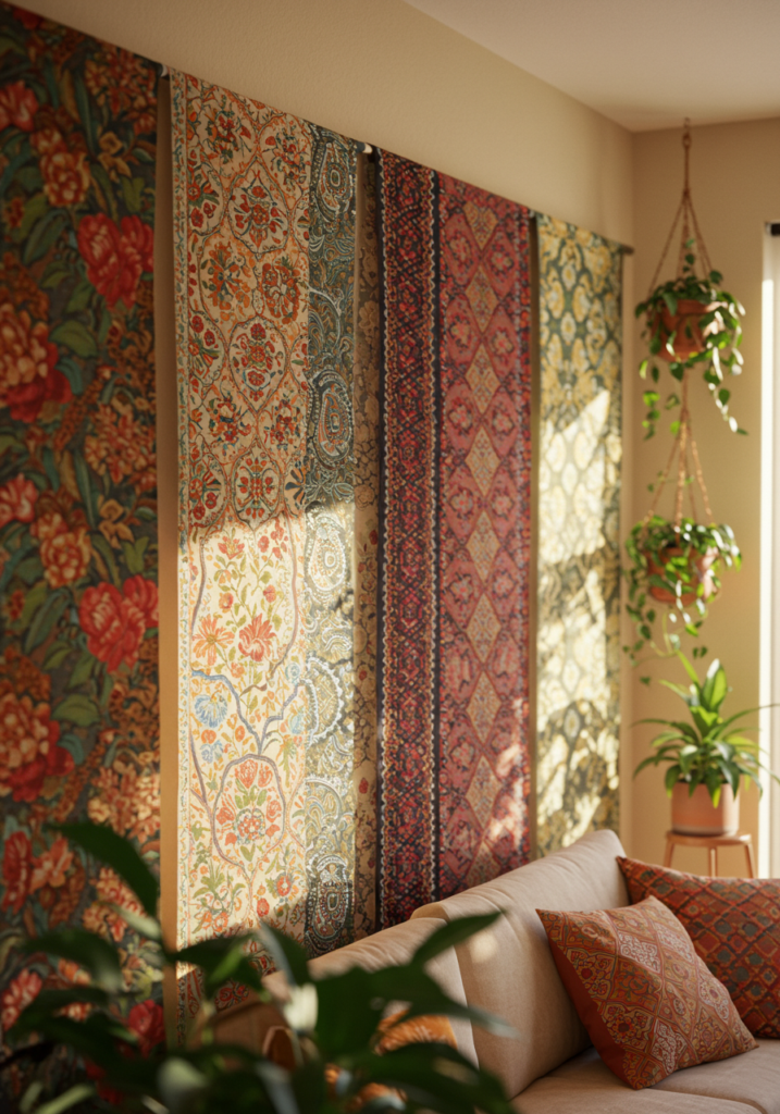 DIY Wall Art Ideas That Transform Any Room 3 Framed Fabric Panels
