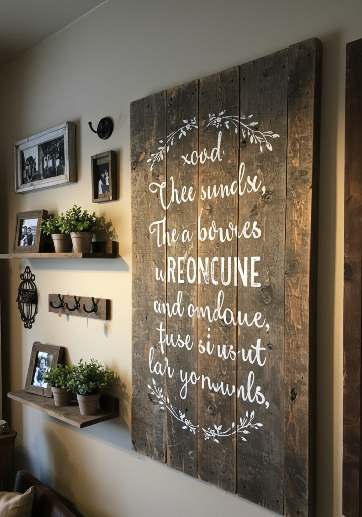 DIY Wall Art Ideas That Transform Any Room 7 Painted Wooden Signs