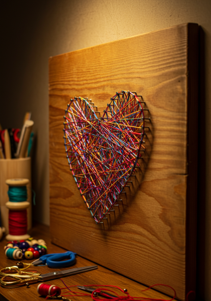 DIY Wall Art Ideas That Transform Any Room 6 String Art with Nails and Thread