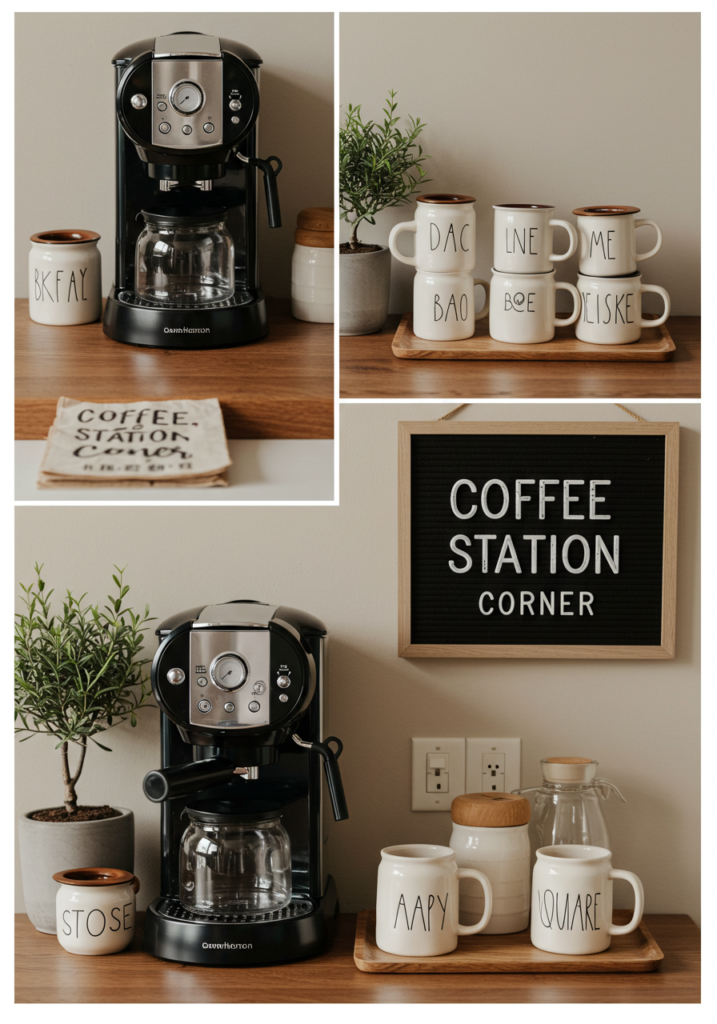 Create a Coffee or Beverage Station