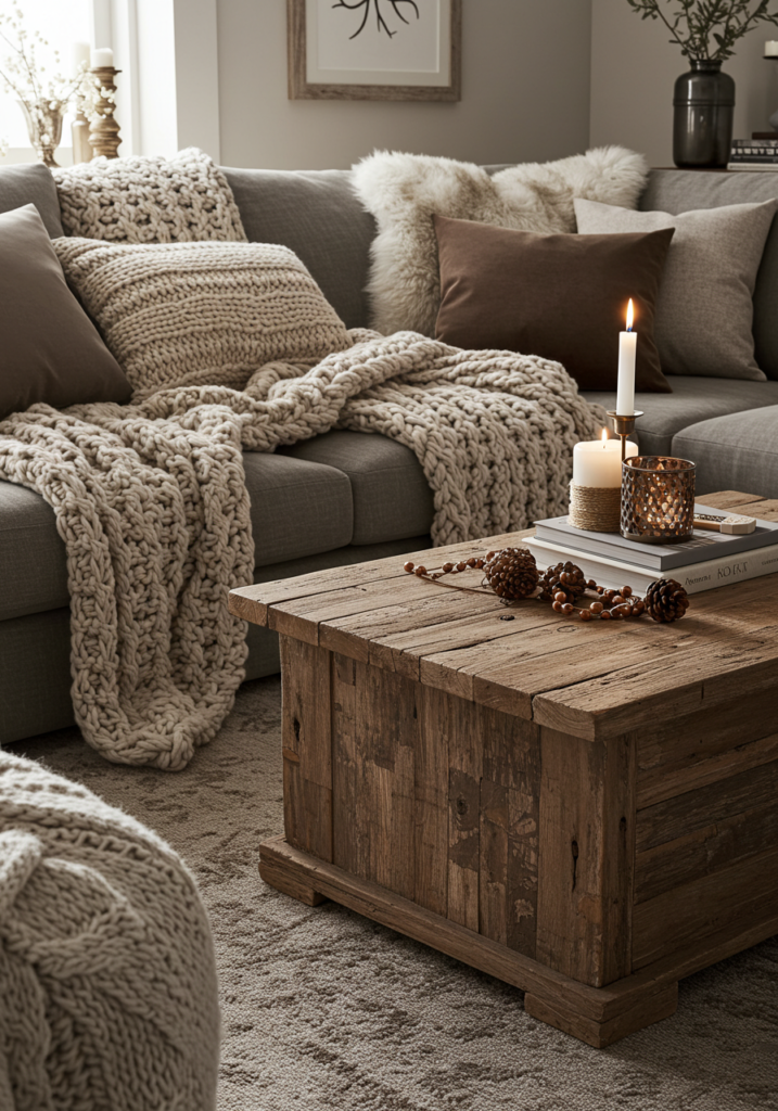 Add Layers of Warm Textiles