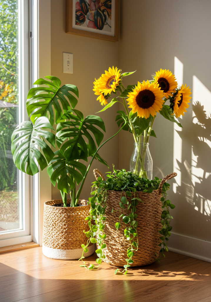 Bring Nature Indoors with Plants and Flowers